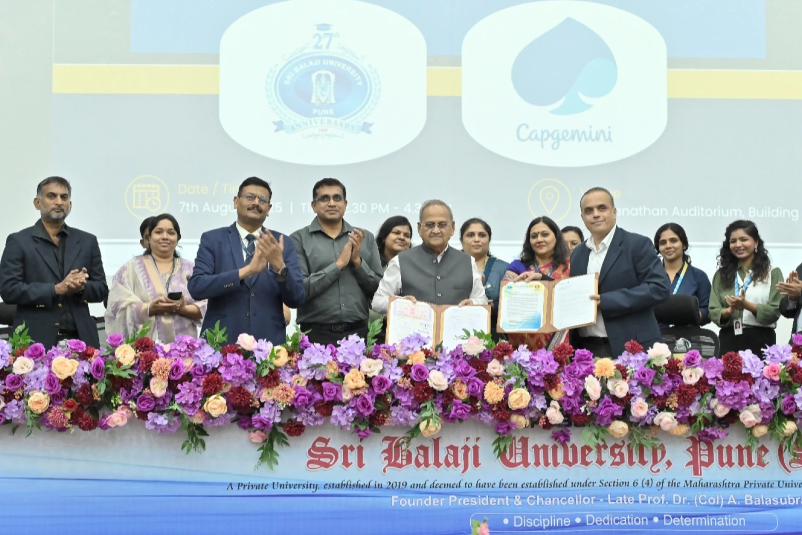 MOU Between Capgemini and Sri Balaji University, Pune (SBUP)