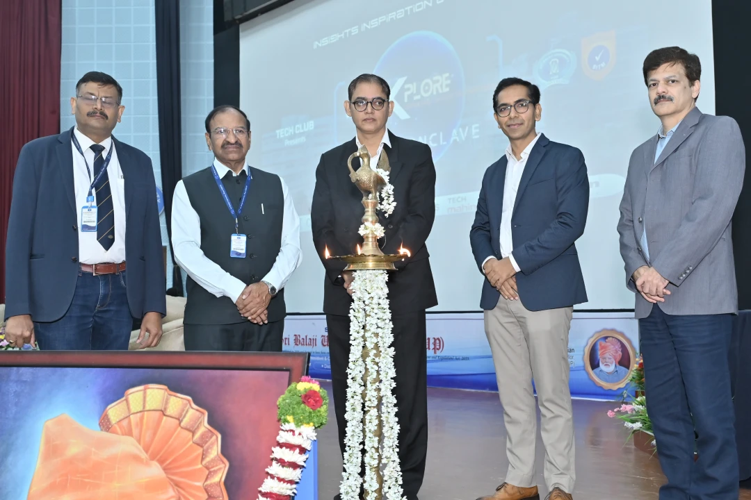 A ceremonial Deep Pujan performed by the guest Mr. Ritwik Batabyal Vice Chancoller Prof. (Dr) G.K. Shirude