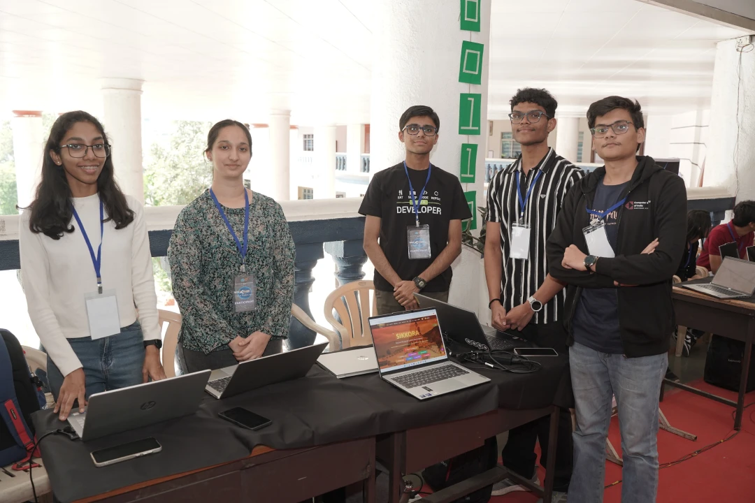 Student team at the Tech Conclave