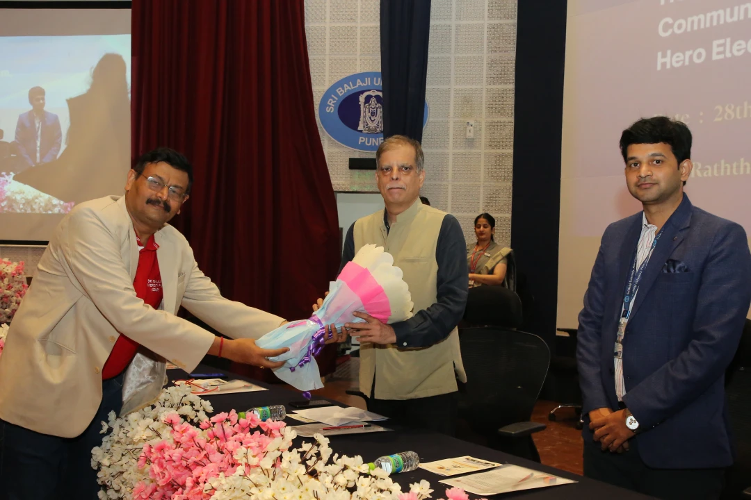 Leadership welcoming leadership - Director of BITM Dr. Sanjit KUmar Dash with the Chief Guest Mr. Manu Kumar