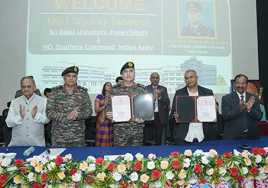 SBUP - HQ Southern Command, Indian Army MoU Signing