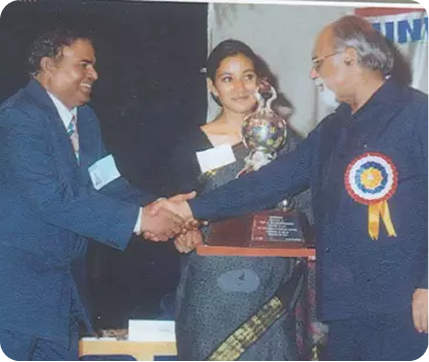 Prof (Col) A. Balasubramanian with I.K GUJRAL, Former Prime Minister of India