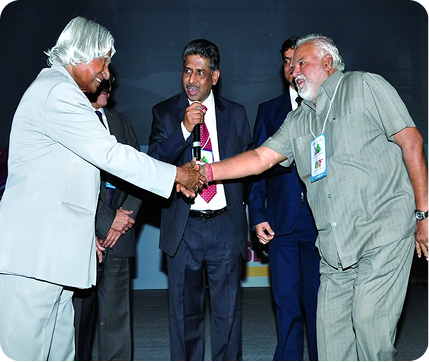 Prof (Col) A. Balasubramanian with Late Dr. APJ Abdul Kalam, Scientist and former President of India