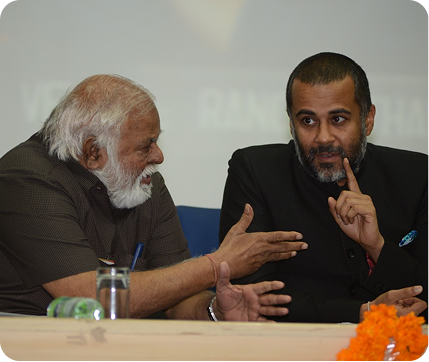 Prof (Col) A. Balasubramanian with Mr. Chetan Bhagat, Indian author and columnist