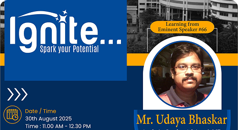 Learning from Eminent Speaker - Mr. Udaya Bhasker