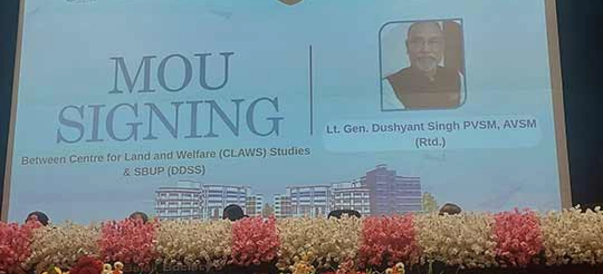 MoU with Centre for Land Warfare Studies (CLAWS), New Delhi