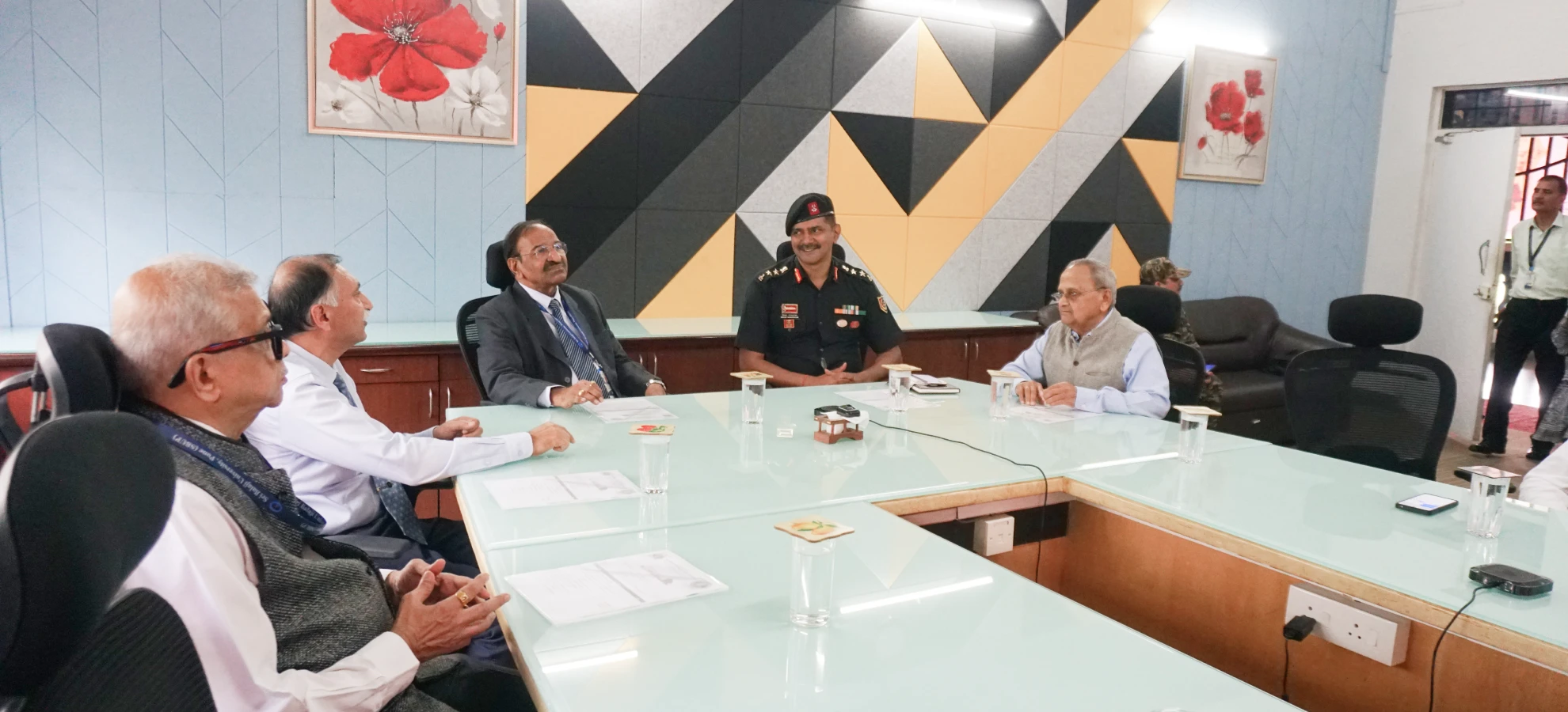 NCC Col Nishand Mangulkar, Commanding officer visited SBUP